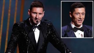 ليونيل ميسي في حفل الكرة الذهبية