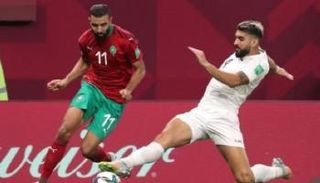 مباراة المغرب وفلسطين