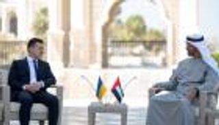 ولي عهد أبوظبي ورئيس أوكرانيا يبحثان تعزيز التعاون والصداقة