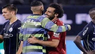 رياض محرز مع محمد صلاح