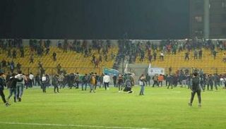 من مباراة أربيل والشرطة