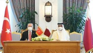 أمير قطر والرئيس التركي يشهدان توقيع الاتفاقيات