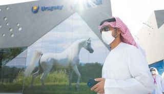 ولي عهد عجمان يزور جناح الأوروجواي في إكسبو 2020 دبي