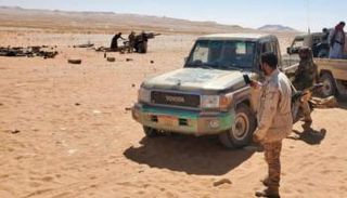 دوريات للجيش اليمني في جبهات الجوف