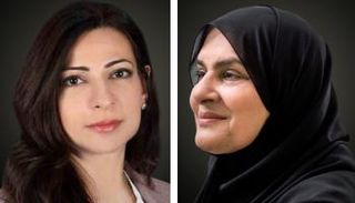 دكتور رجاء القرق رئيس مجلس سيدات أعمال دبي وهناء الرستماني، الرئيس التنفيذي لمجموعة بنك أبوظبي الأول