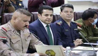 قاسم الأعرجي مستشار الأمن القومي العراقي واللواء الدكتور سعد معن