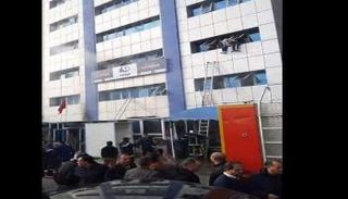 حريق بمقر حركة النهضة