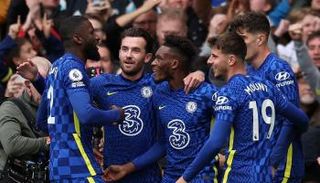 روديجو مع لاعبي تشيلسي