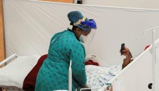 مركز صحي لعلاج مرضى فيروس كورونا في جنوب أفريقيا (صورة من الإنترنت)