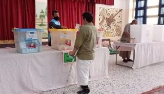 أحد مراكز الاقتراع في ليبيا (أرشيفية)