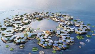 أول مدينة عائمة في العالم بكوريا الجنوبية