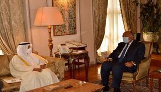 اجتماع سابق يجمع سامح شكري ونايف الحجرف