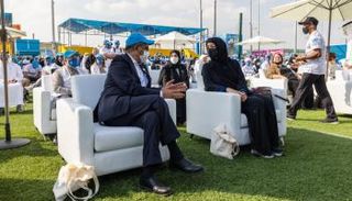 ريم الهاشمي ومدير منظمة الصحة العالمية