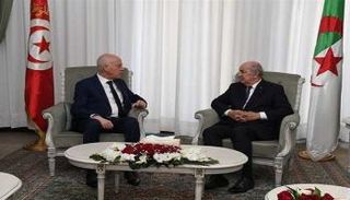 جانب من لقاء قيس سعيد وعبدالمجيد تبون