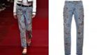 الجينز المرصع بالجواهر.. أحدث صيحات الموضة النسائية  