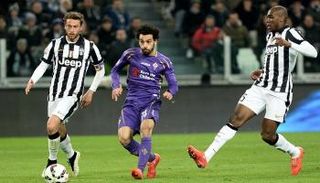 صلاح يسجل مع فيورنتينا ضد يوفنتوس