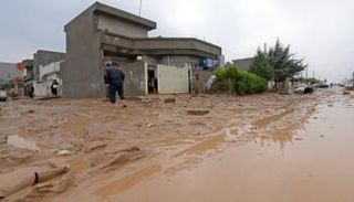 فيضانات تجتاح أربيل بكردستان العراق