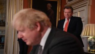 بوريس جونسون وديفيد فروست