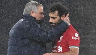 محمد صلاح مع جوزيه مورينيو