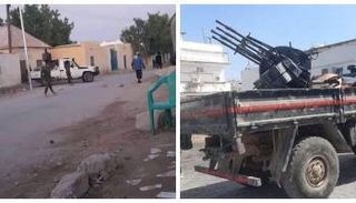 جانب من الاشتباكات المسلحة في بوصاصو