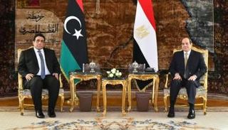 لقاء السيسي والمنفي 