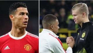 كريستيانو رونالدو ومبابي وهالاند