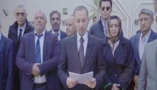 المرشحون لرئاسة ليبيا أثناء تلاوة بيانهم