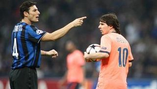 ليونيل ميسي وخافيير زانيتي