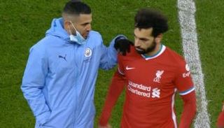 محمد صلاح مع رياض محرز