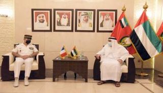 جانب من لقاء مطر سالم علي الظاهري وفانسان جيوني