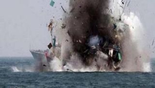 تدمير زورق حوثي مفخخ - أرشيفية