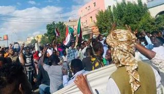 جانب من احتجاجات السبت بالخرطوم