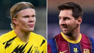 إيرلينج هالاند وليونيل ميسي