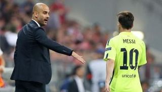 ليونيل ميسي وبيب جوارديولا