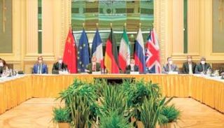 جانب من محادثات فيينا بشأن نووي إيران