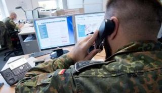 جندي ألماني في غرفة عمليات كورونا