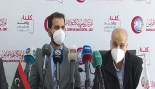 مؤتمر صحفي للإعلان عن زيادة مصابي متحور كورونا في ليبيا