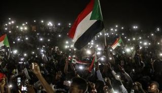 جانب من الاحتجاجات في السودان