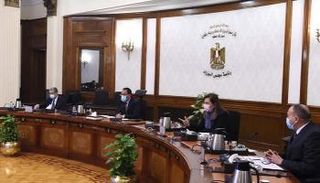 جانب من اجتماع مجلس الوزراء المصري اليوم الأربعاء