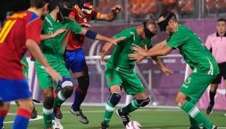 من مباريات المكفوفين