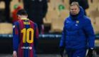 دمار شامل.. أول تعليق لمدرب برشلونة على تسريب عقد ميسي