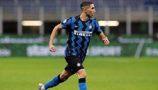 أشرف حكيمي بقميص إنتر ميلان