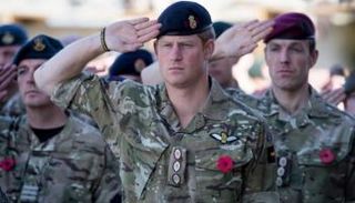 الأمير هاري أثناء فترة التحاقه بالجيش الملكي