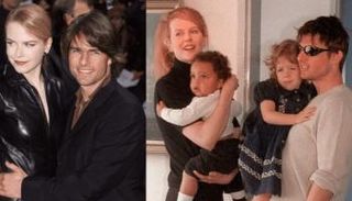 النجمان توم كروز ونيكول كيدمان وأبناؤهما بالتبني