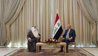 الرئيس العراقي والأمين العام لمجلس التعاون الخليجي