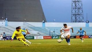 من مباراة المحلة والزمالك