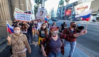 مظاهرات ضد حبس المعارض الروسي نافالني