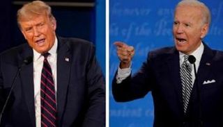 الرئيس الأمريكي السابق ترامب والحالي بايدن