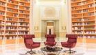 صور.. مكتبة قصر الوطن في أبوظبي.. صرح عامر بالكنوز