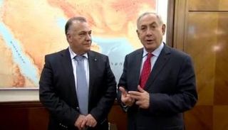 سلام خلال استقباله نتنياهو في الناصرة- أرشيفية